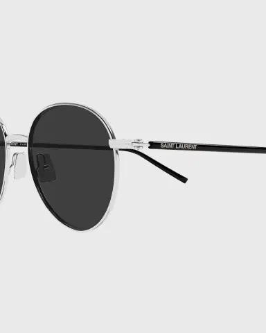 Saint Laurent SL 865 Metal Round Sunglasses | Thumbnail 3