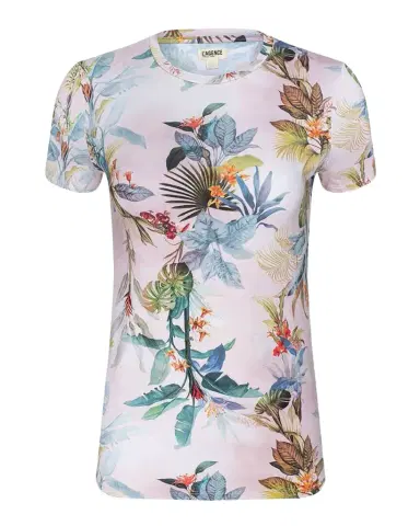 L'AGENCE Ressi Fitted Floral-Print T-Shirt | Thumbnail 1