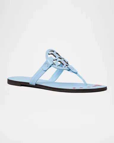 Tory Burch Miller Nail Polish Leather Thong Sandals | Thumbnail 2