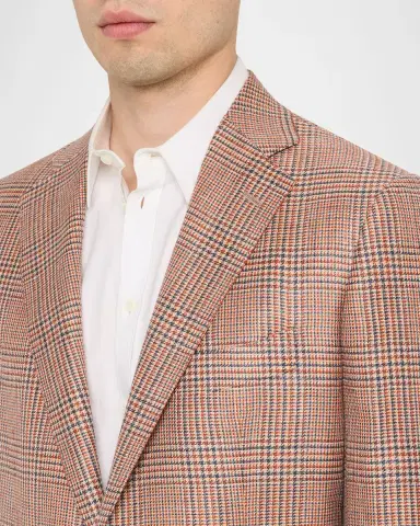 Cesare Attolini Men's Plaid Cashmere-Blend Sport Jacket | Thumbnail 5