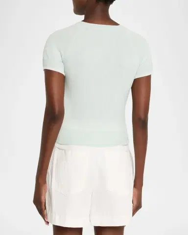 Vince Short-Sleeve Double-Layer Tee | Thumbnail 3 Vince Short-Sleeve Double-Layer Tee | Thumbnail 3