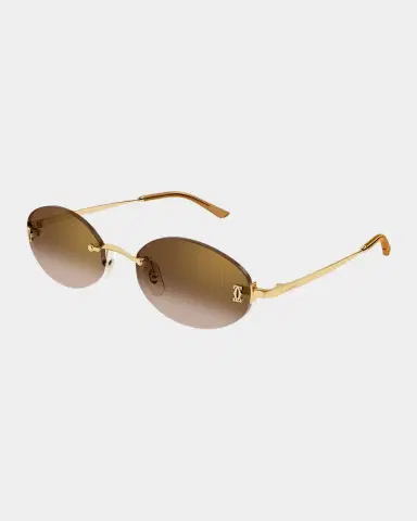 Cartier Signature C de 55mm Oval Sunglasses | Thumbnail 2