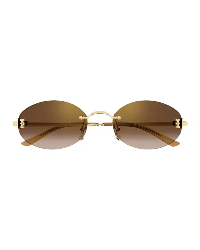 Cartier Signature C de  55mm Oval Sunglasses