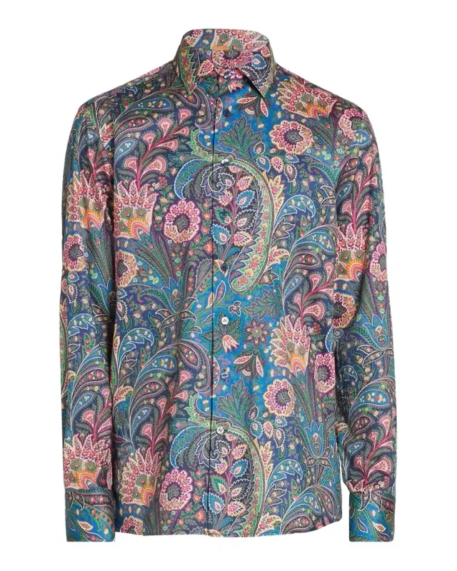 Men 's Paisley Jacquard Roma-Fit Dress Shirt