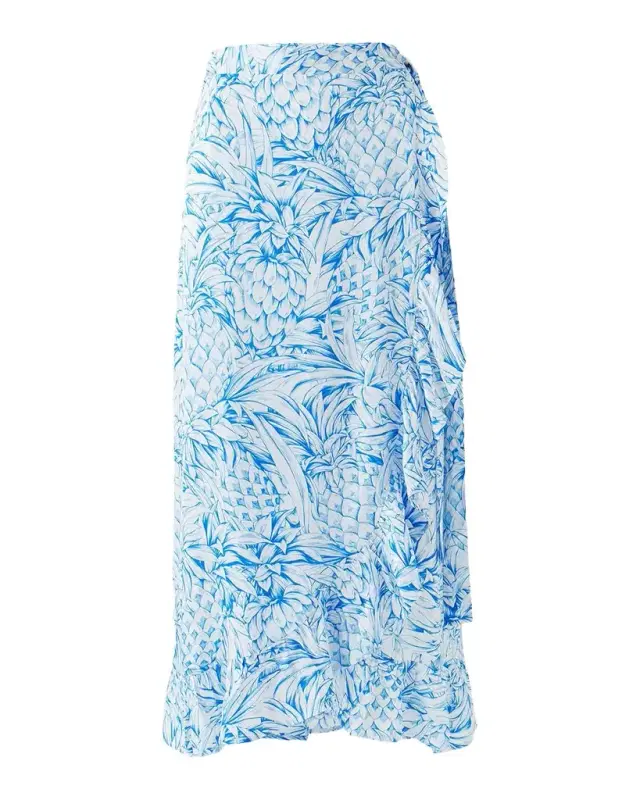 Melissa Odabash Danni Pineapple Wrap Skirt