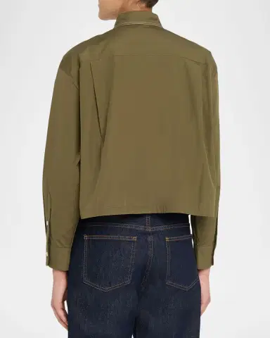 Marni Cotton Boxy Fit Button-Down Shirt | Thumbnail 3