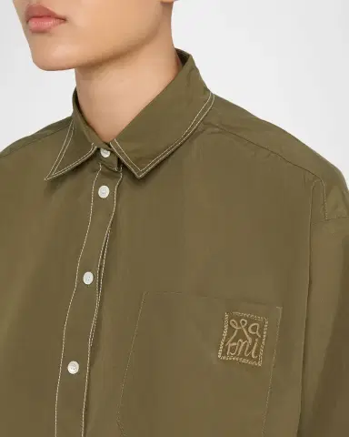 Marni Cotton Boxy Fit Button-Down Shirt | Thumbnail 5