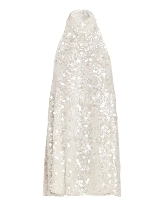 HELSI Megan Backless Sequin Halter Mini Dress