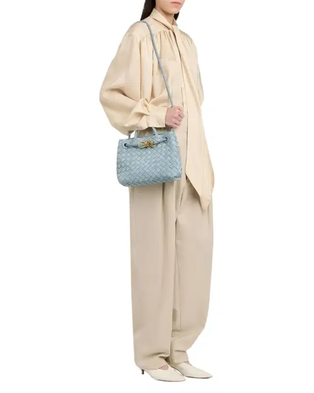 Bottega Veneta Andiamo Suede Top-Handle Bag