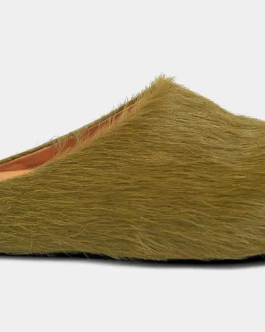 Marni Men's Fussbett Calf Hair Sabot Mules | Thumbnail 3
