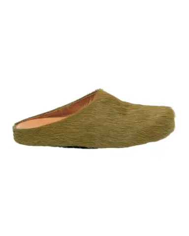 Marni Men's Fussbett Calf Hair Sabot Mules | Thumbnail 1