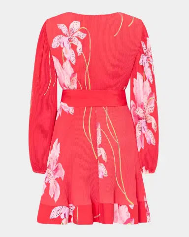 Milly Liv Pleated Floral-Print Mini Dress | Thumbnail 3 Milly Liv Pleated Floral-Print Mini Dress | Thumbnail 3