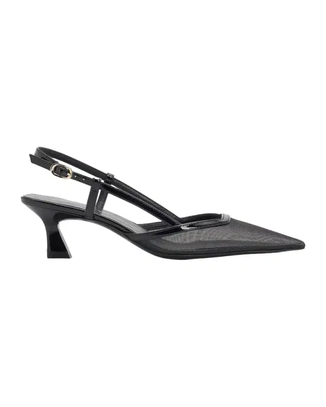 Stuart Weitzman 50mm Vinnie Mesh Slingback Pumps