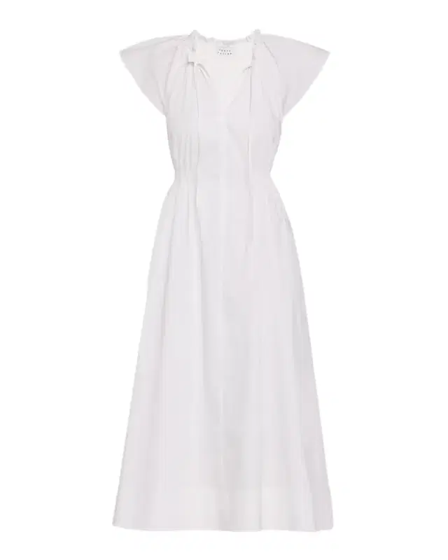 Ivana Smocked Cotton-Blend Midi Dress