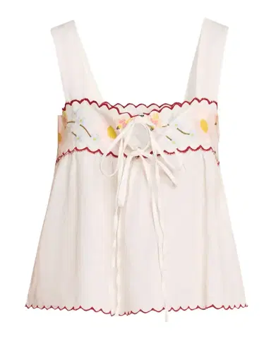 Ciao Lucia Ander Embroidered Cotton-Blend Top | Thumbnail 1