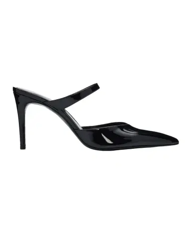 Stuart Weitzman 5mm Stuart Power Patent Leather Mule Pumps | Thumbnail 1