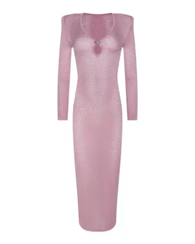 L'Agence Sydney Open-Stitch Cutout Bodycon Maxi Dress | Thumbnail 1