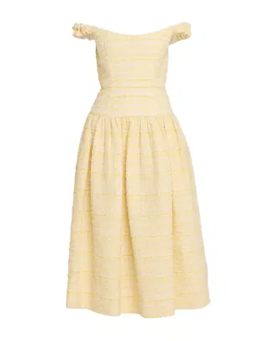 Markarian Georgie Striped Seersucker Off-The-Shoulder Midi Dress | Thumbnail 1 Markarian Georgie Striped Seersucker Off-The-Shoulder Midi Dress | Thumbnail 1