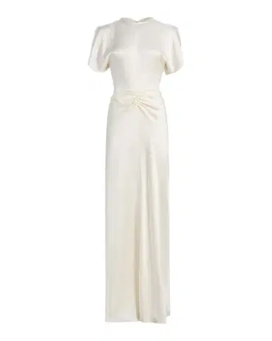 Victoria Beckham Gathered Waist Satin Maxi Dress | Thumbnail 1 Victoria Beckham Gathered Waist Satin Maxi Dress | Thumbnail 1