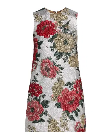 Dolce & Gabbana Floral Matelassé Jacquard Minidress | Thumbnail 1 Dolce & Gabbana Floral Matelassé Jacquard Minidress | Thumbnail 1