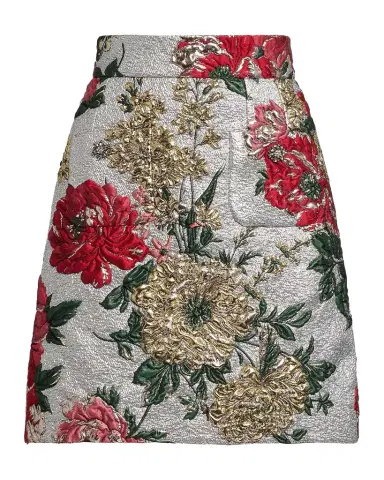 Dolce & Gabbana Floral Matelassé Jacquard Mini Skirt | Thumbnail 1