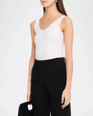 Commando Scoop-Neck Cotton Tank Top | Thumbnail 4 Commando Scoop-Neck Cotton Tank Top | Thumbnail 4