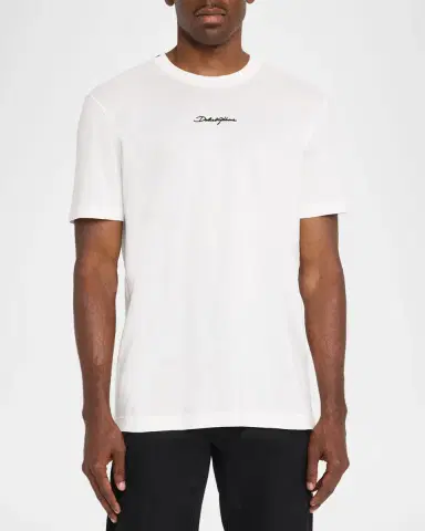 Dolce & Gabbana Men's Cotton Logo Signature T-Shirt | Thumbnail 4 Dolce & Gabbana Men's Cotton Logo Signature T-Shirt | Thumbnail 4