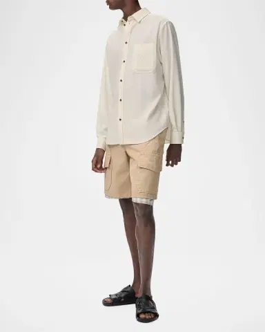 Loewe x Paula's Ibiza Men's Washed Cotton Cargo Shorts | Thumbnail 2 Loewe x Paula's Ibiza Men's Washed Cotton Cargo Shorts | Thumbnail 2