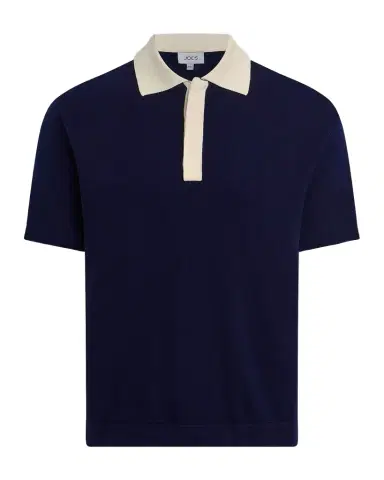 Joe's Jeans Men's Club Contrast-Trim Cotton Knit Polo Shirt | Thumbnail 1