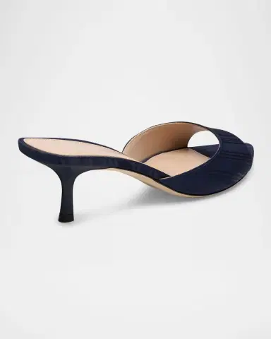 Stuart Weitzman 50mm Lexington Moire Mules | Thumbnail 3
