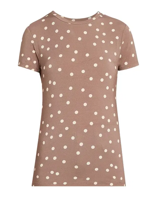 Ressi Short-Sleeve Polka Dot Tee