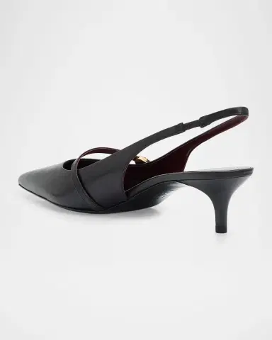 Tory Burch 45mm Double T Leather Buckle Pumps | Thumbnail 4 Tory Burch 45mm Double T Leather Buckle Pumps | Thumbnail 4