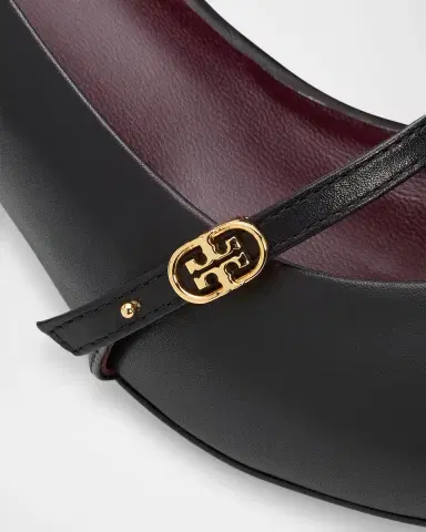 Tory Burch 45mm Double T Leather Buckle Pumps | Thumbnail 5 Tory Burch 45mm Double T Leather Buckle Pumps | Thumbnail 5
