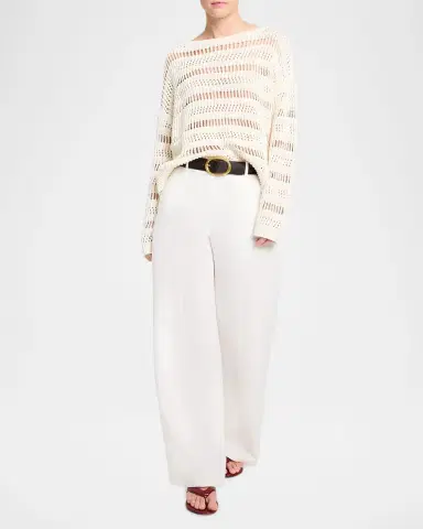 TWP Wide-Neck Open Stitch Sweater | Thumbnail 2 TWP Wide-Neck Open Stitch Sweater | Thumbnail 2