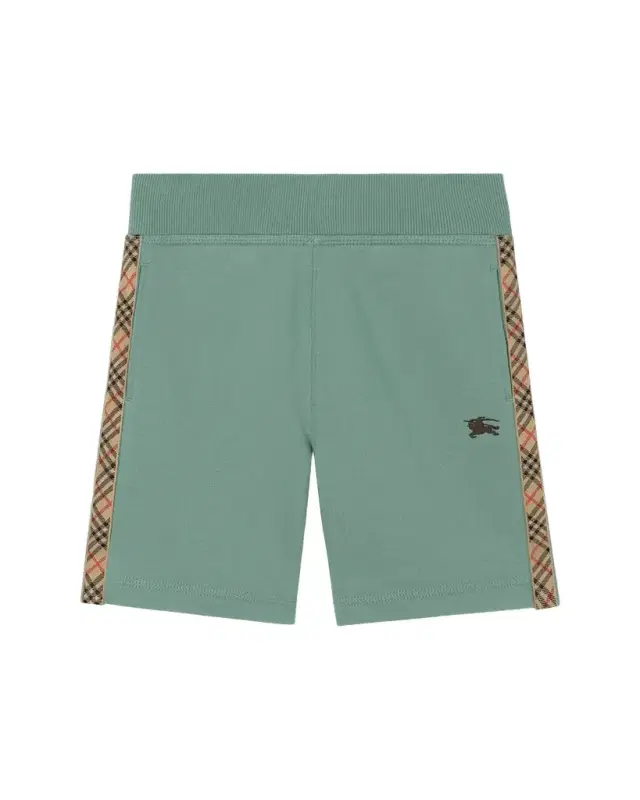 Burberry Boy 's Check-Trim Cotton Shorts, Size 8-14