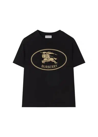 Burberry Boy's Knight Stamp Cotton T-Shirt | Thumbnail 3 Burberry Boy's Knight Stamp Cotton T-Shirt | Thumbnail 3