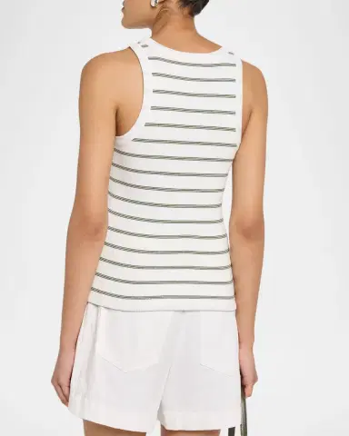 Vince Stripe Scoop-Neck Tank Top | Thumbnail 3