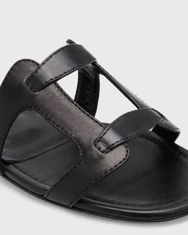 Manolo Blahnik Grellanu Leather Flat Slide Sandals | Thumbnail 3 Manolo Blahnik Grellanu Leather Flat Slide Sandals | Thumbnail 3
