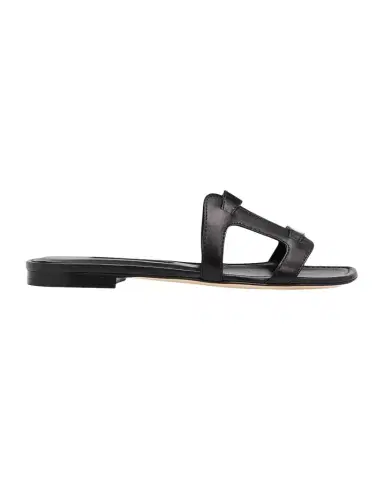 Manolo Blahnik Grellanu Leather Flat Slide Sandals | Thumbnail 1 Manolo Blahnik Grellanu Leather Flat Slide Sandals | Thumbnail 1