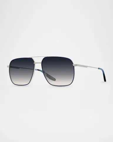 Barton Perreira Men 's Royale Titanium Aviator Sunglasses | Thumbnail 2