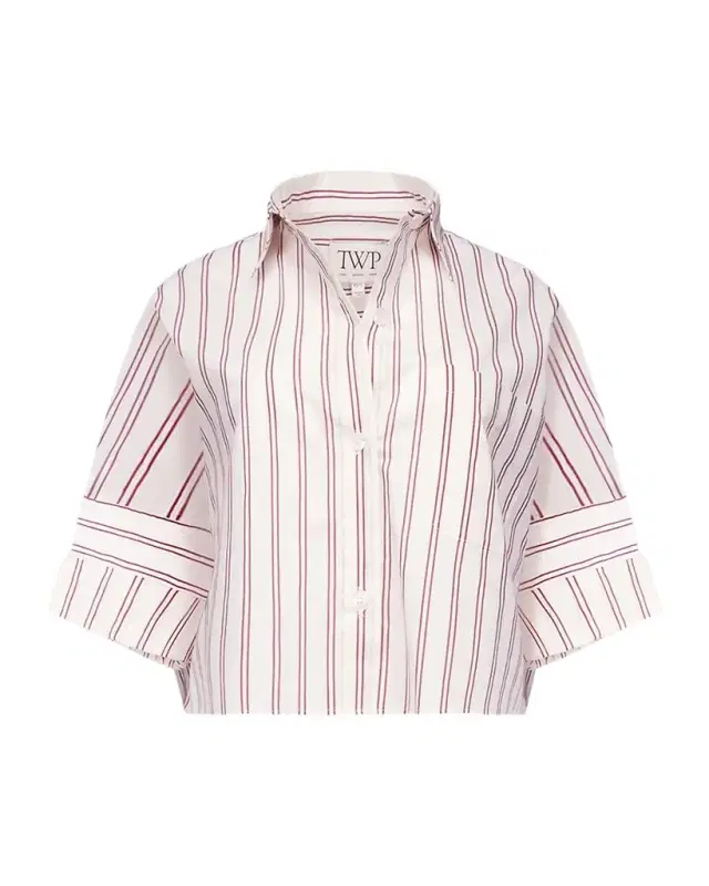 Next Ex Striped Cropped Shirt