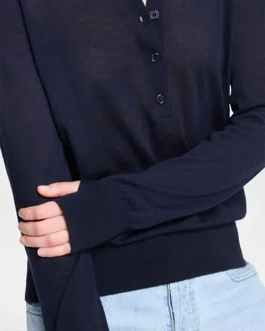 TWP Uma Cashmere Henley | Thumbnail 5