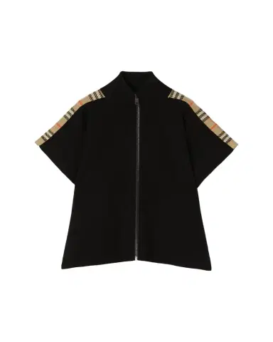 Burberry Girl's Izza Check-Trim Wool Cape | Thumbnail 1 Burberry Girl's Izza Check-Trim Wool Cape | Thumbnail 1