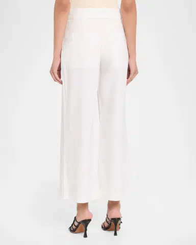 Proenza Schouler White Label Cropped Raver Pants in Poplin | Thumbnail 3 Proenza Schouler White Label Cropped Raver Pants in Poplin | Thumbnail 3