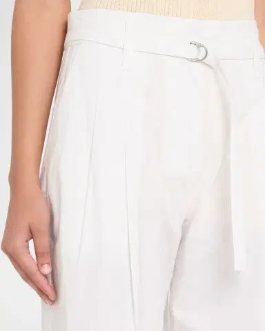 Proenza Schouler White Label Cropped Raver Pants in Poplin | Thumbnail 5 Proenza Schouler White Label Cropped Raver Pants in Poplin | Thumbnail 5