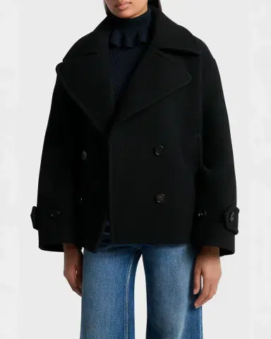 Chloé Double-Breasted Wool Peacoat | Thumbnail 4 Chloé Double-Breasted Wool Peacoat | Thumbnail 4