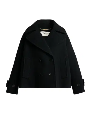 Chloé Double-Breasted Wool Peacoat | Thumbnail 1 Chloé Double-Breasted Wool Peacoat | Thumbnail 1