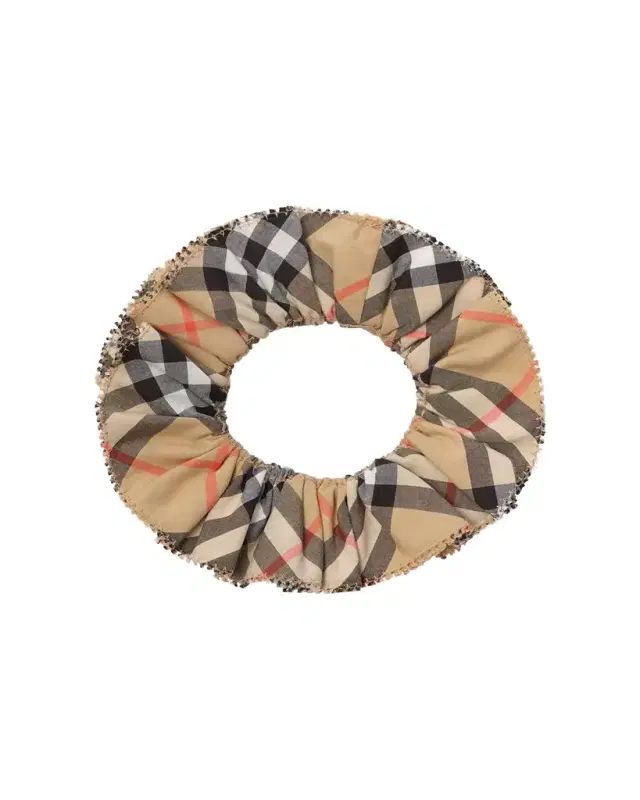 Burberry Girl 's Check Cotton Srunchie