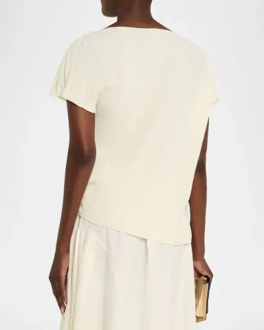 Vince Directional Pleated Top | Thumbnail 3 Vince Directional Pleated Top | Thumbnail 3