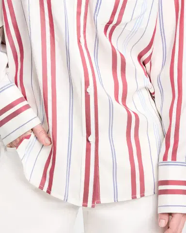 TWP Big Joe Striped Silk Button-Front Shirt | Thumbnail 5 TWP Big Joe Striped Silk Button-Front Shirt | Thumbnail 5